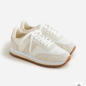 J.Crew trainer in metallic